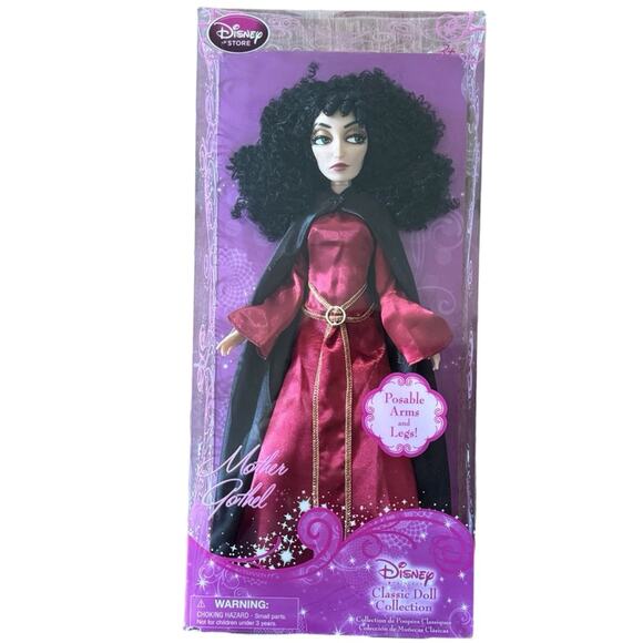 NIB Disney Store Tangled Rapunzel Evil Mother Gothel 12" Doll 1st Edition - Picture 1 of 7